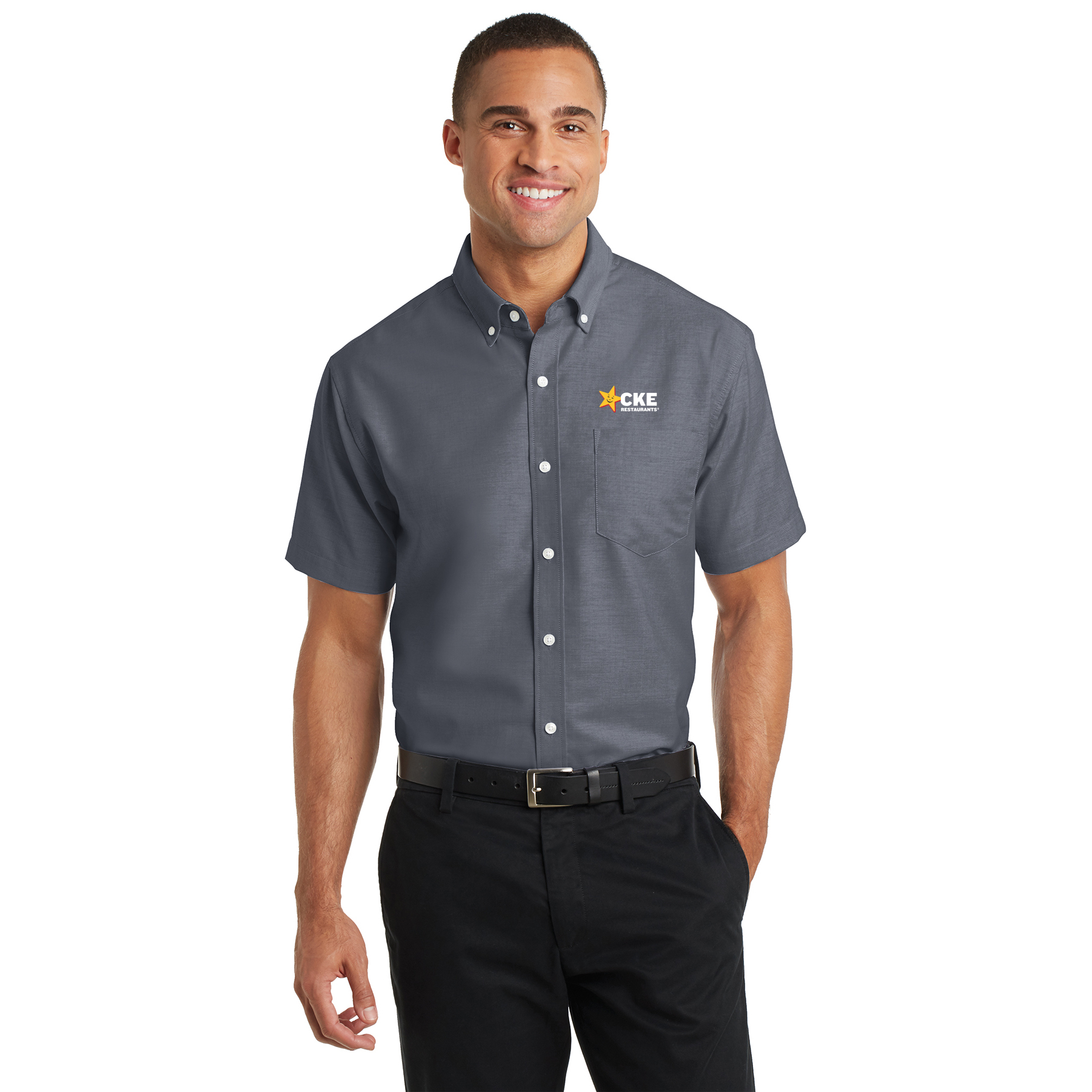 Mens Short Sleeve SuperPro Oxford Shirt